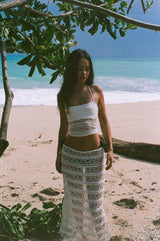 MIU TOP AND SKIRT SET | LACE