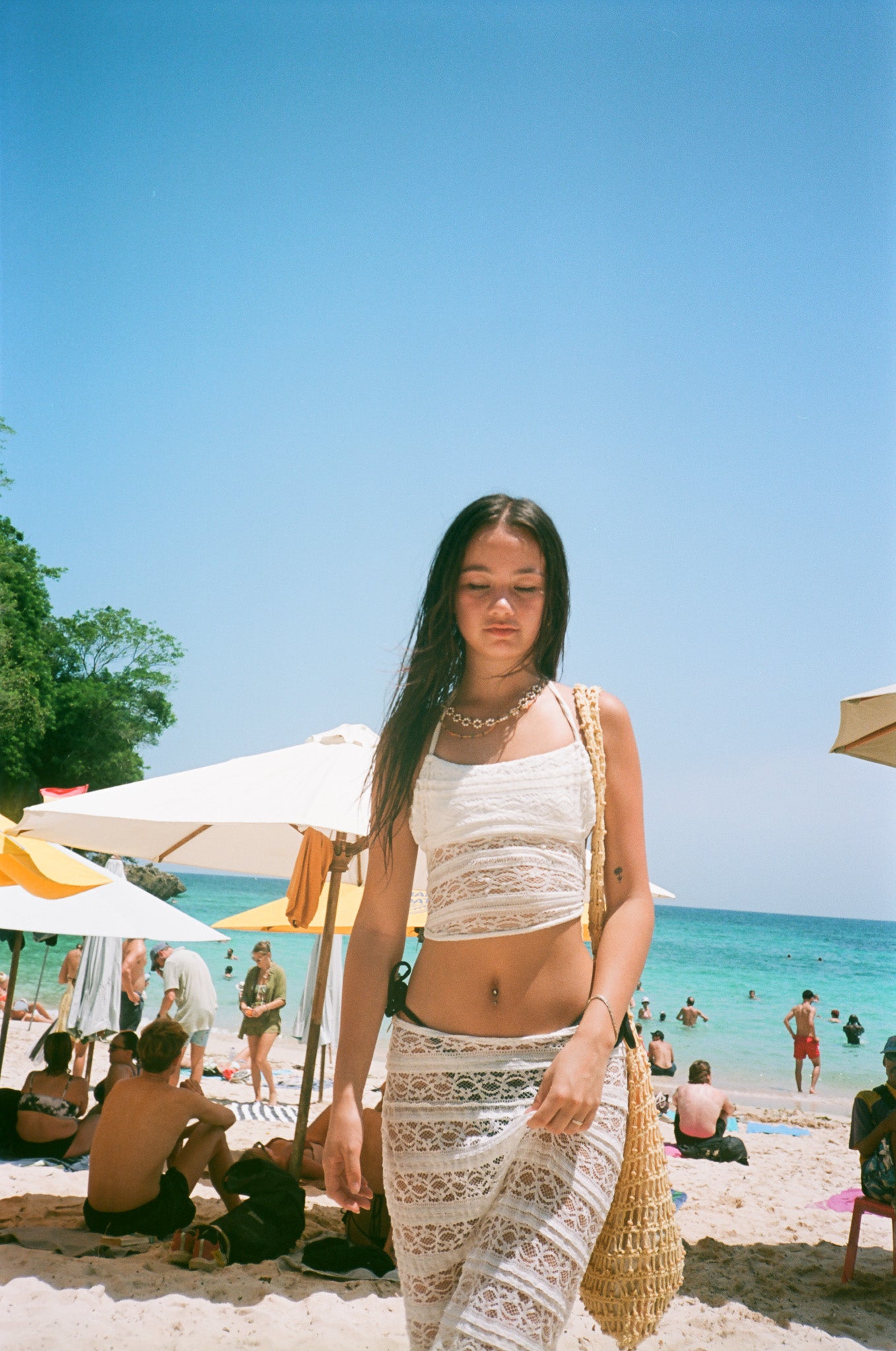 MIU TOP AND SKIRT SET | LACE