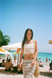 MIU TOP AND SKIRT SET | LACE