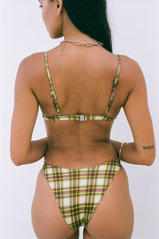 BASIC TOP | ATHENA LIME TARTAN