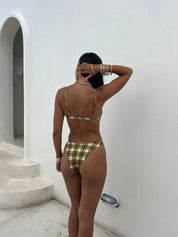 BASIC TOP | ATHENA LIME TARTAN