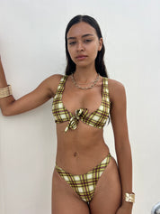 KENDALL TOP | ATHENA LIME TARTAN